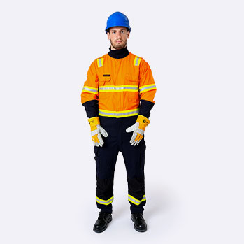 Orange Aramid IIA Flame Retardant Bodysuit