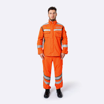 Aramid firefighting suit